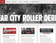 Tablet Screenshot of bearcityrollerderby.com